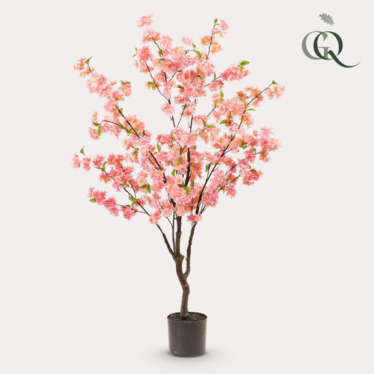 Kunstplant - Prunus - Kersenbloesem - Roze - 135cm - Pflanzfix24
