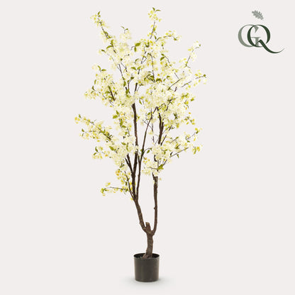 Kunstpflanze Prunus Kirschenblüte 210 cm Weiß | Pflanzfix24.de - Pflanzfix24.de