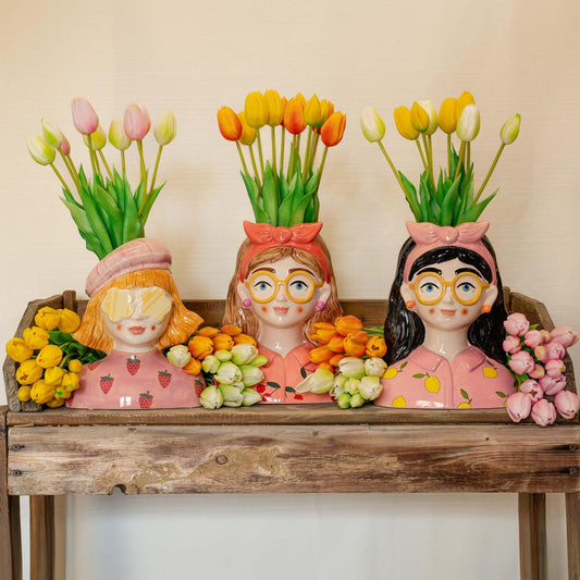 Kunst Tulpen Bouquet Gelb 5 Stück – Real Touch 42 cm | Pflanzfix24.de - Pflanzfix24.de