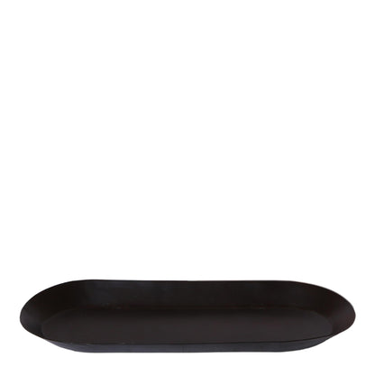 Ovales Tablett Schwarz Ø30cm – Kolibri Home | Pflanzfix24.de - Pflanzfix24.de