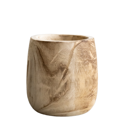 Blumentopf Holz Hellbraun Pia Blumentopf M H25 W23 - Pflanzfix24.de - Pflanzfix24.de