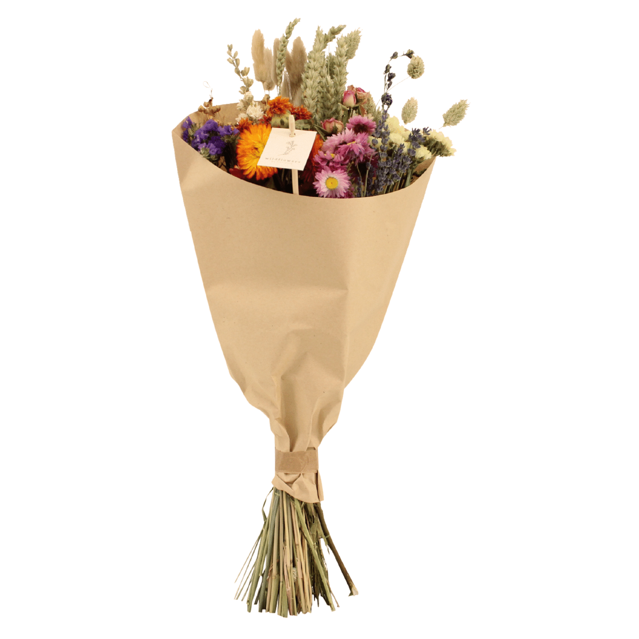 Trockenblumen Feldblumenstrauß Multi Ø20cm | Pflanzfix24.de - Pflanzfix24.de