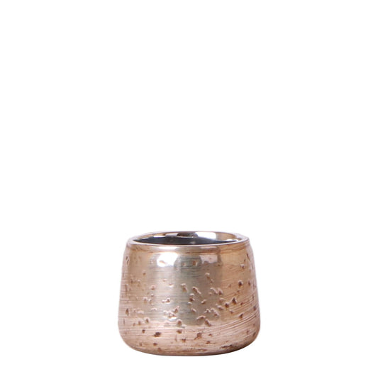 Kolibri Home Luxus Blumentopf Silber Ø6cm – Keramiktopf | Pflanzfix24.de - Pflanzfix24.de