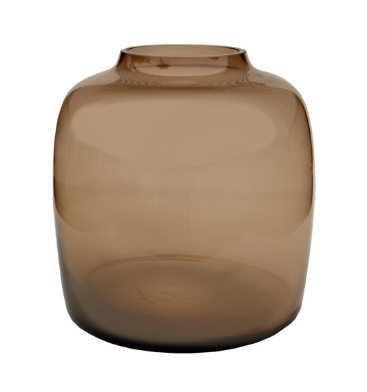 Glasvase M H25xW25cm – Bartica Taupe | Pflanzfix24.de - Pflanzfix24.de