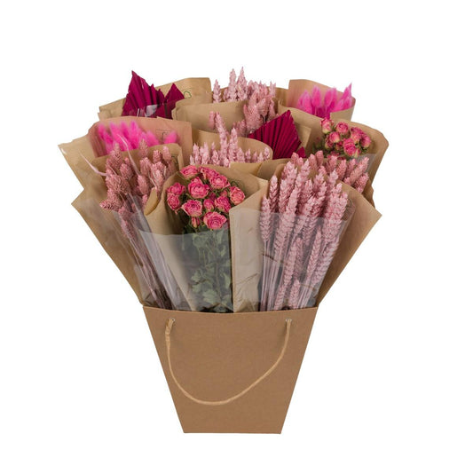 Getrocknete Blumen - Dried Mono Mix - Pink - 50cm - Pflanzfix24.de - Pflanzfix24.de