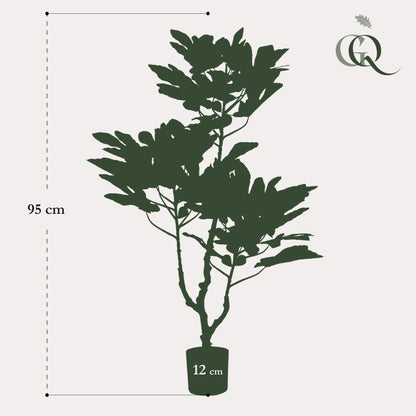 Ficus Carica Kunstfeigenbaum 95cm – Mediterran | Pflanzfix24.de - Pflanzfix24.de