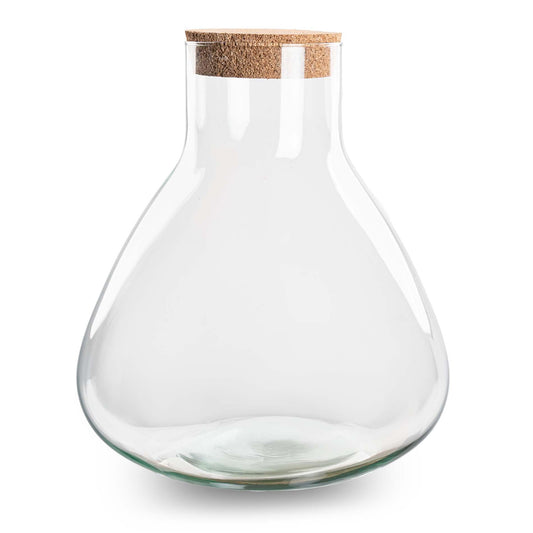 Terrarium fles met kurk - Erlenmeyer XL - Gesloten terrarium ↑ 32 cm - Pflanzfix24