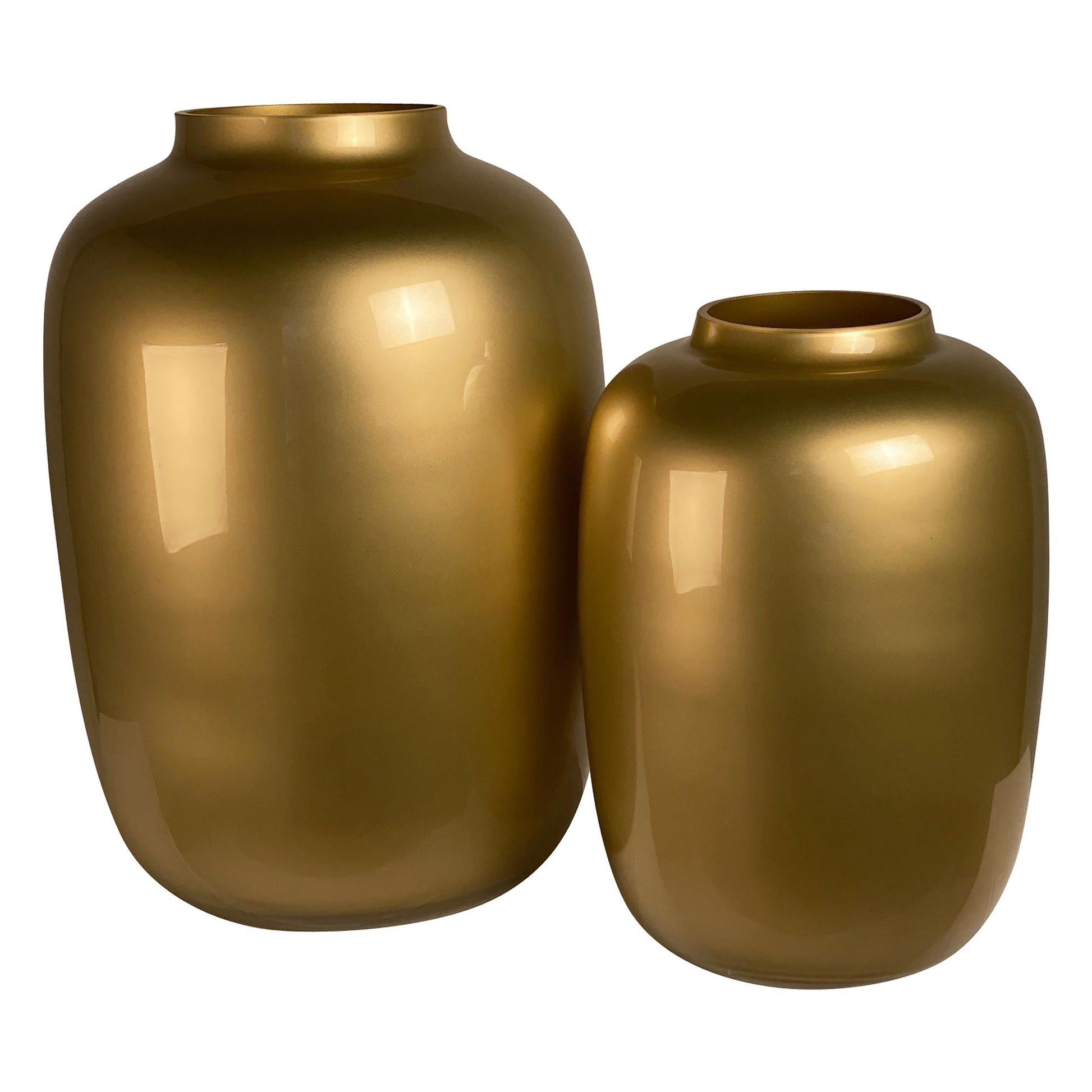 Glasvase Gold M H35xW25cm – Artic | Pflanzfix24.de - Pflanzfix24.de