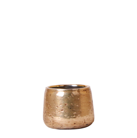 Kolibri Home Luxus Blumentopf Gold Ø6cm – Keramiktopf | Pflanzfix24.de - Pflanzfix24.de