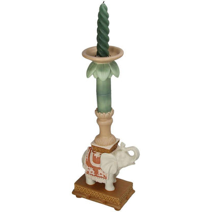 Kandelaar - Olifant roze/groen - 34,50 cm - Pflanzfix24.de - Pflanzfix24.de