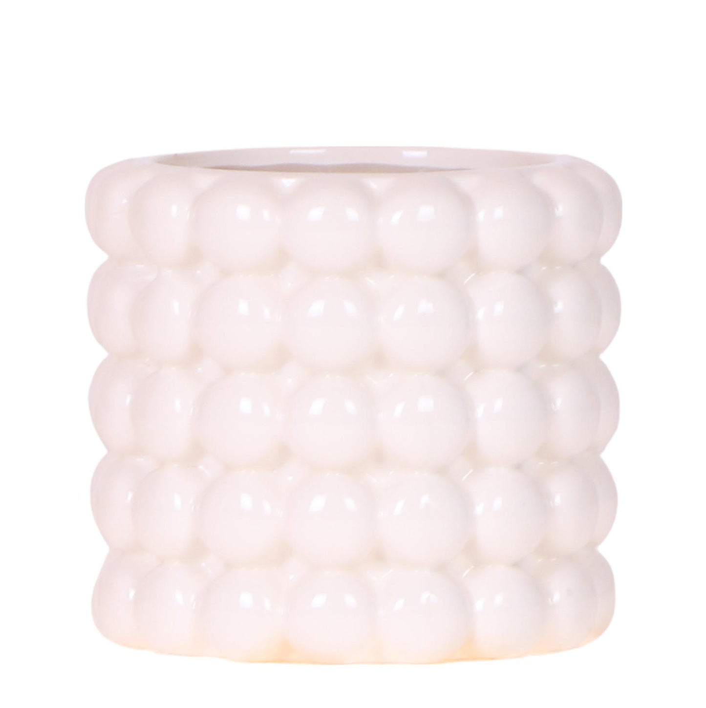 pflanzfix24 | Kolibri Home | Poppy Ziertopf - White - Ø9cm