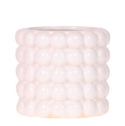 pflanzfix24 | Kolibri Home | Poppy Ziertopf - White - Ø9cm