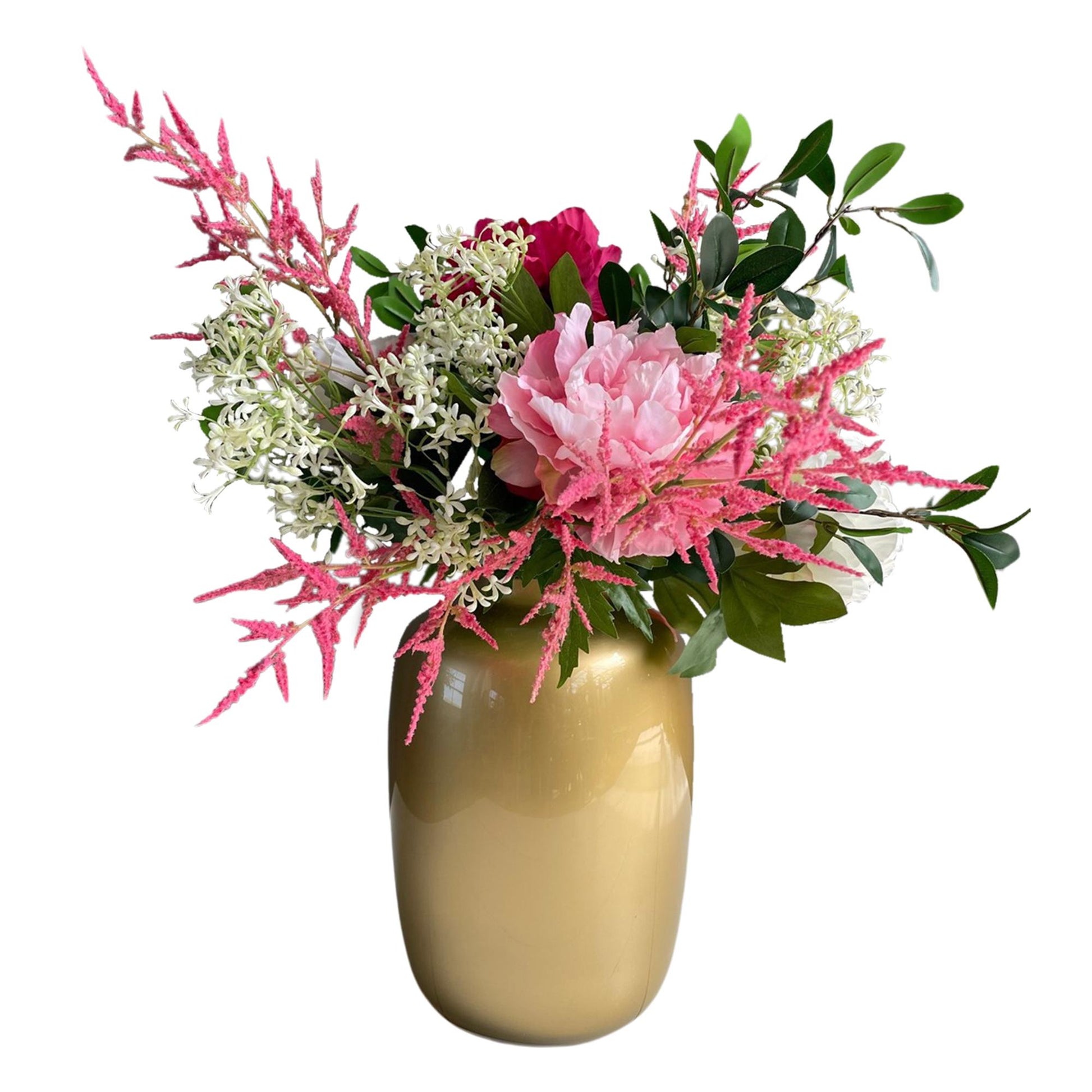 Kunstblumenstrauß Shiny Pink – 80 cm | Pflanzfix24.de - Pflanzfix24.de