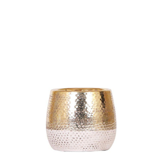 Elite Gold Keramiktopf Ø9cm | Pflanzfix24.de - Pflanzfix24.de