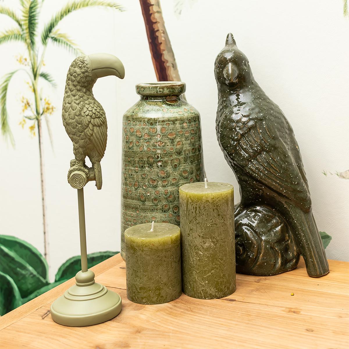 Deko-Skulptur Tukan Grün – Kolibri Home | Pflanzfix24.de - Pflanzfix24.de