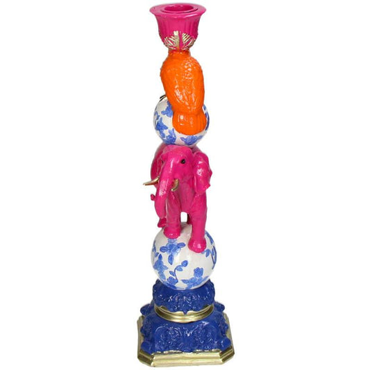 Kandelaar Rosa Elefant Kerzenhalter 30 cm | Pflanzfix24