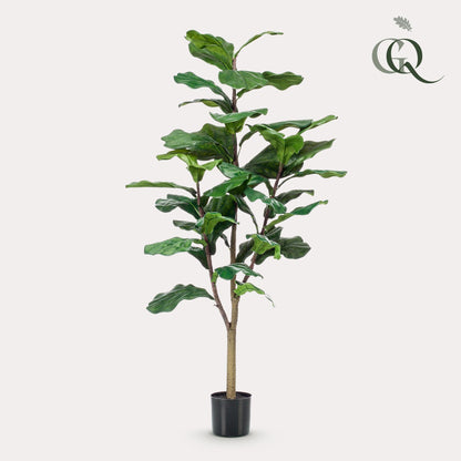 Ficus Lyrata Kunstpflanze 120cm – Tabakpflanze | Pflanzfix24.de - Pflanzfix24.de