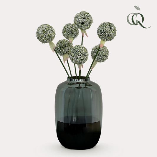 Pflanzfix24 Kunstblumen Solo - White - Allium Flower - x 7 - 70 cm