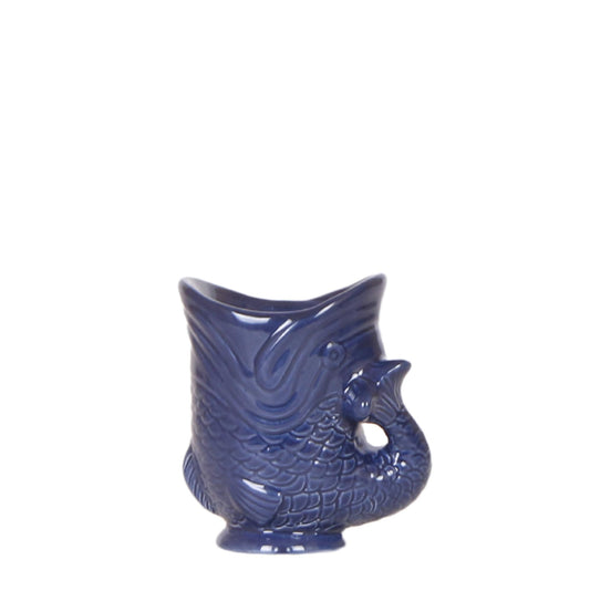 pflanzfix24 | Fish Dekotopf - Blau - Ø6cm