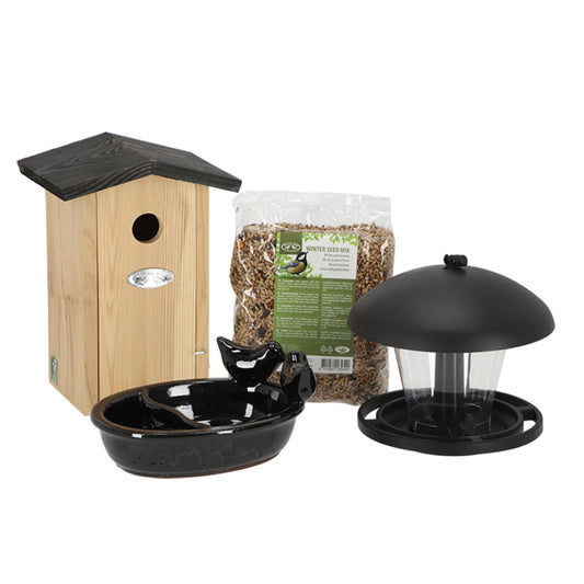 Vogelpakket - Nestkast en Voedersysteem - Tuinaccessoires - Pflanzfix24.de - Pflanzfix24.de