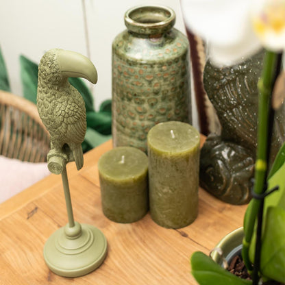Deko-Skulptur Tukan Grün – Kolibri Home | Pflanzfix24.de - Pflanzfix24.de