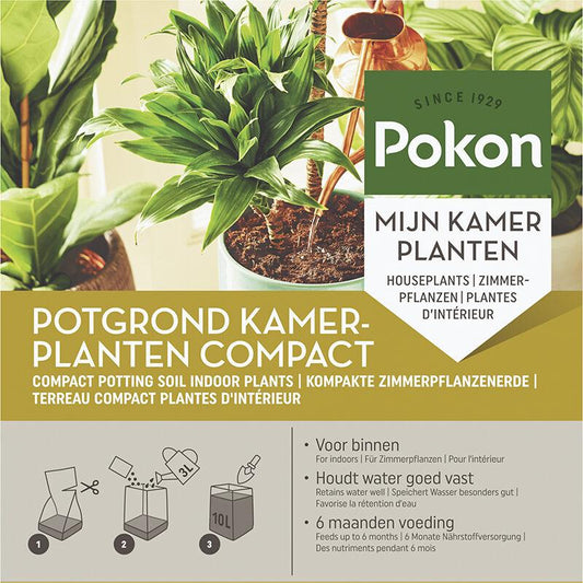 Coco Blumenerde Zimmerpflanzen Kompakt - 10L - Pflanzfix24.de - Pflanzfix24.de