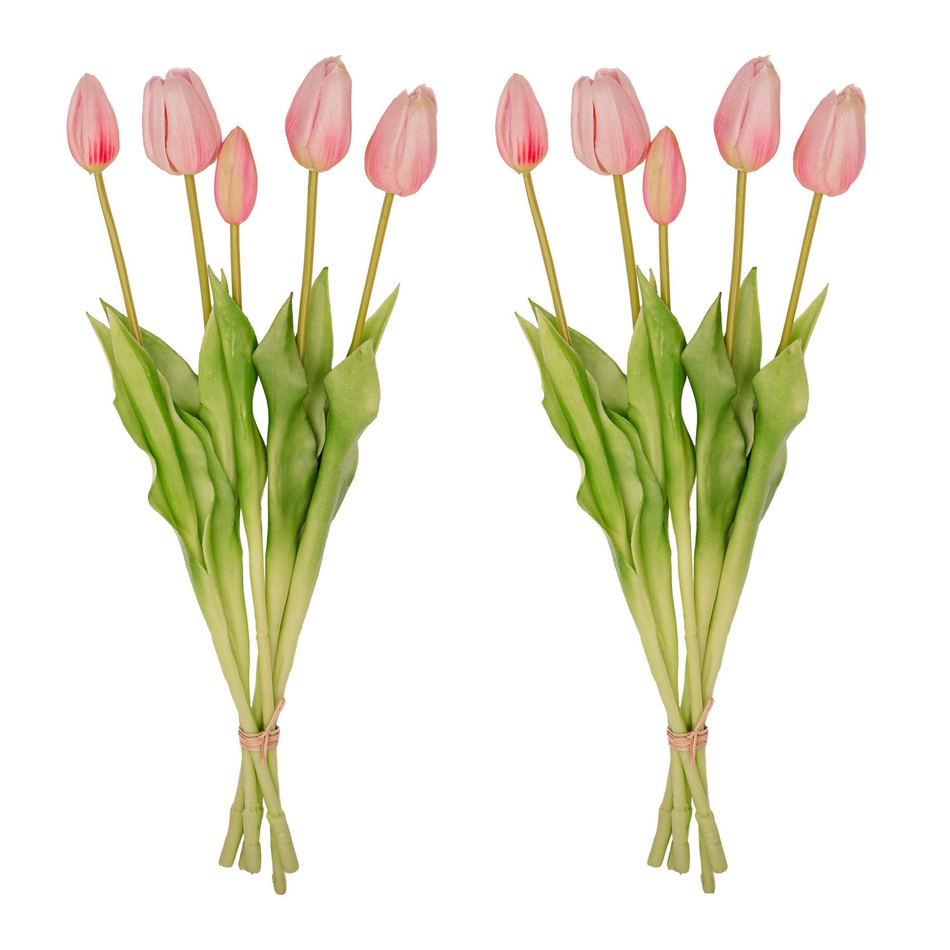 Kunst Tulpen Bouquet Pink 10 Stück – Real Touch 42 cm | Pflanzfix24.de - Pflanzfix24.de