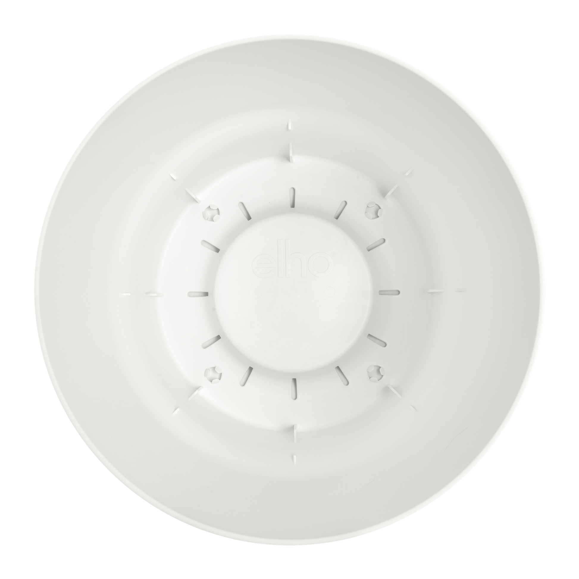 Blumentopf elho Greenville Round Weiß – Ø39 x H37 cm | Pflanzfix24.de - Pflanzfix24.de