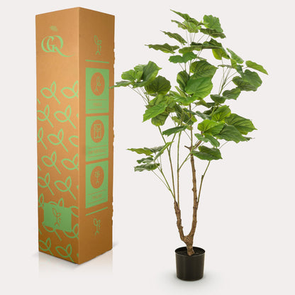 Kunstpflanze Ficus Umbellata 125 cm | Pflanzfix24.de - Pflanzfix24.de