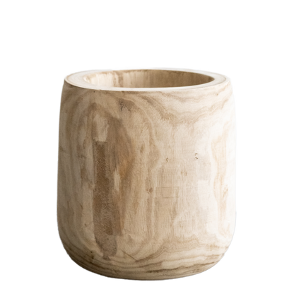 Pia Blumentopf aus Holz - Hellbraun - L - Pflanzfix24.de - Pflanzfix24.de