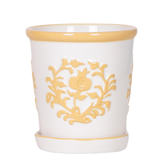 Kolibri Home Malaga Keramiktopf Ø9cm Hellorange | Pflanzfix24