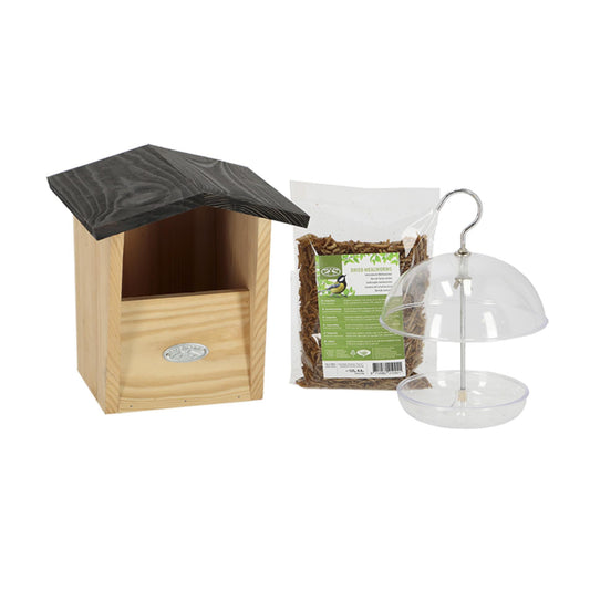 Roodborstpaket Vogelhaus & Futter – Pflanzfix24.de - Pflanzfix24.de