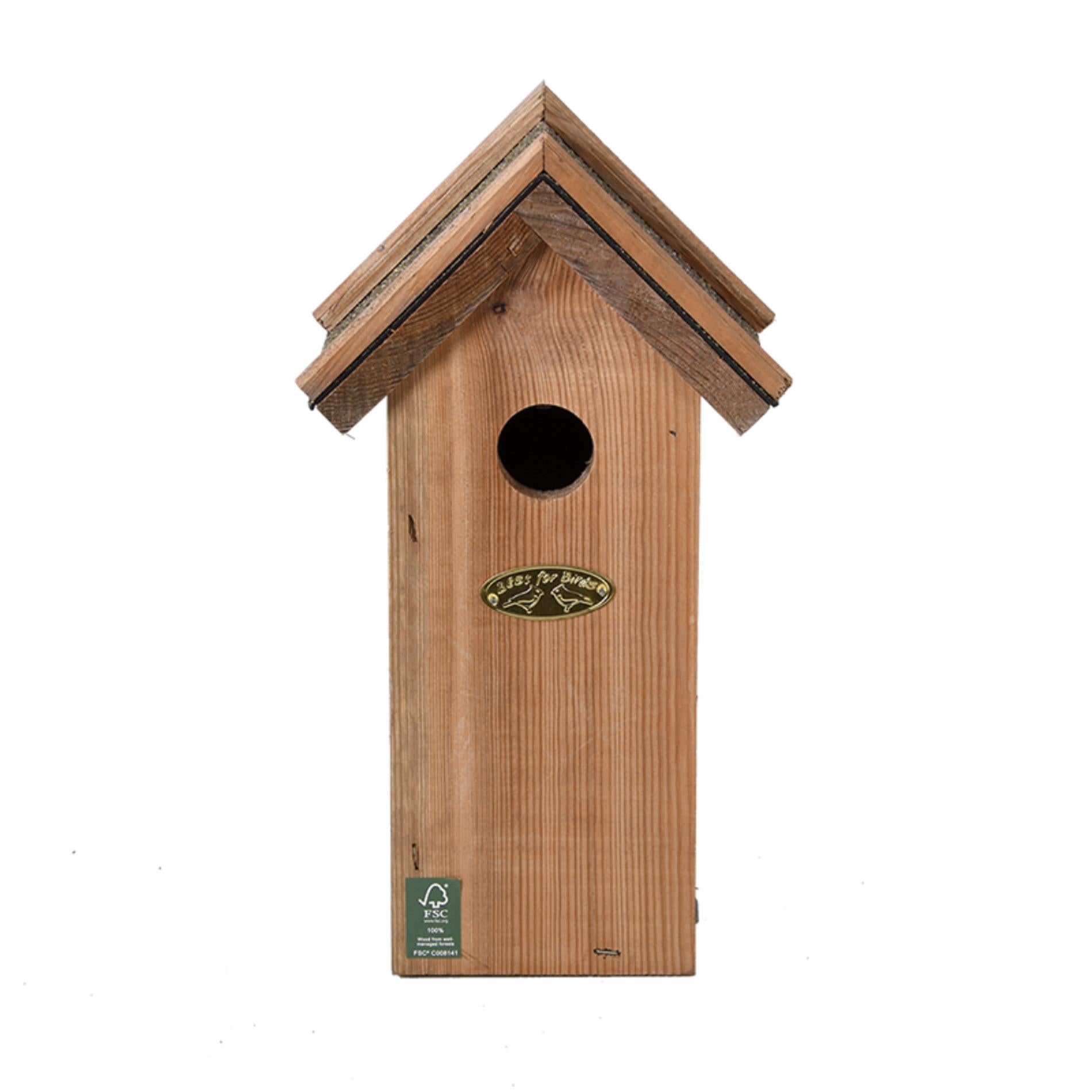 Vogelhaus Blaumeise Nistkasten mit Bitumendach – Pflanzfix24.de - Pflanzfix24.de