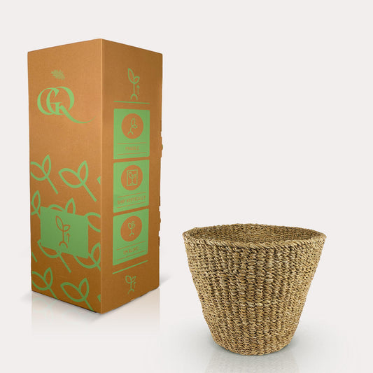 Korb Jip Natur M 30x26 cm – Handgefertigt & Nachhaltig | Pflanzfix24.de - Pflanzfix24.de