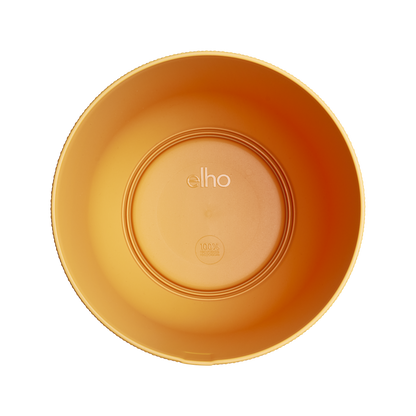 Blumentopf elho Jazz Round Amber-Gelb – Ø14 x H13 cm | Pflanzfix24