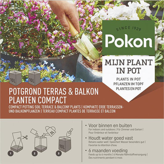 Coco Blumenerde Terrasse & Balkon - 20L - Pflanzfix24.de - Pflanzfix24.de
