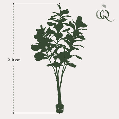 Kunstpflanze Ficus Lyrata 210 cm | Pflanzfix24.de - Pflanzfix24.de