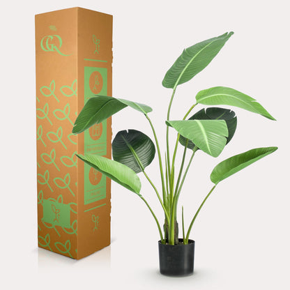 Kunstpflanze Strelitzia Nicolai 120 cm – Paradiesvogelblume | Pflanzfix24.de - Pflanzfix24.de