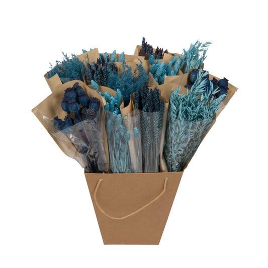 Getrocknete Blumen - Dried Mono Mix - Blue - ↕50cm - Pflanzfix24
