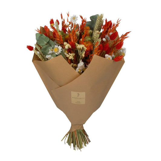 Getrocknete Blumen - Classic Bouquet - Orange - 4 Blumensträuße - Pflanzfix24.de - Pflanzfix24.de