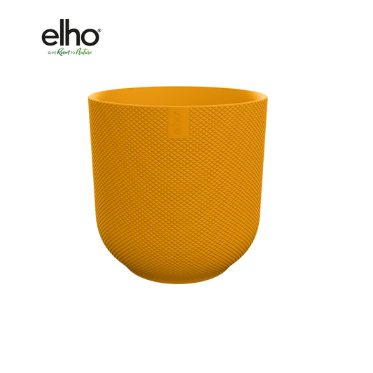 Blumentopf elho Jazz Round Amber-Gelb – Ø14 x H13 cm | Pflanzfix24