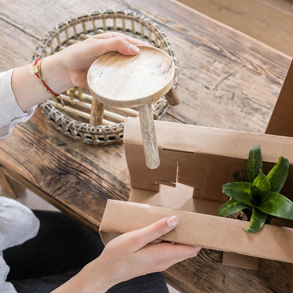 Holz Pflanzenständer Ø12cm – Kolibri Home | Pflanzfix24.de - Pflanzfix24.de