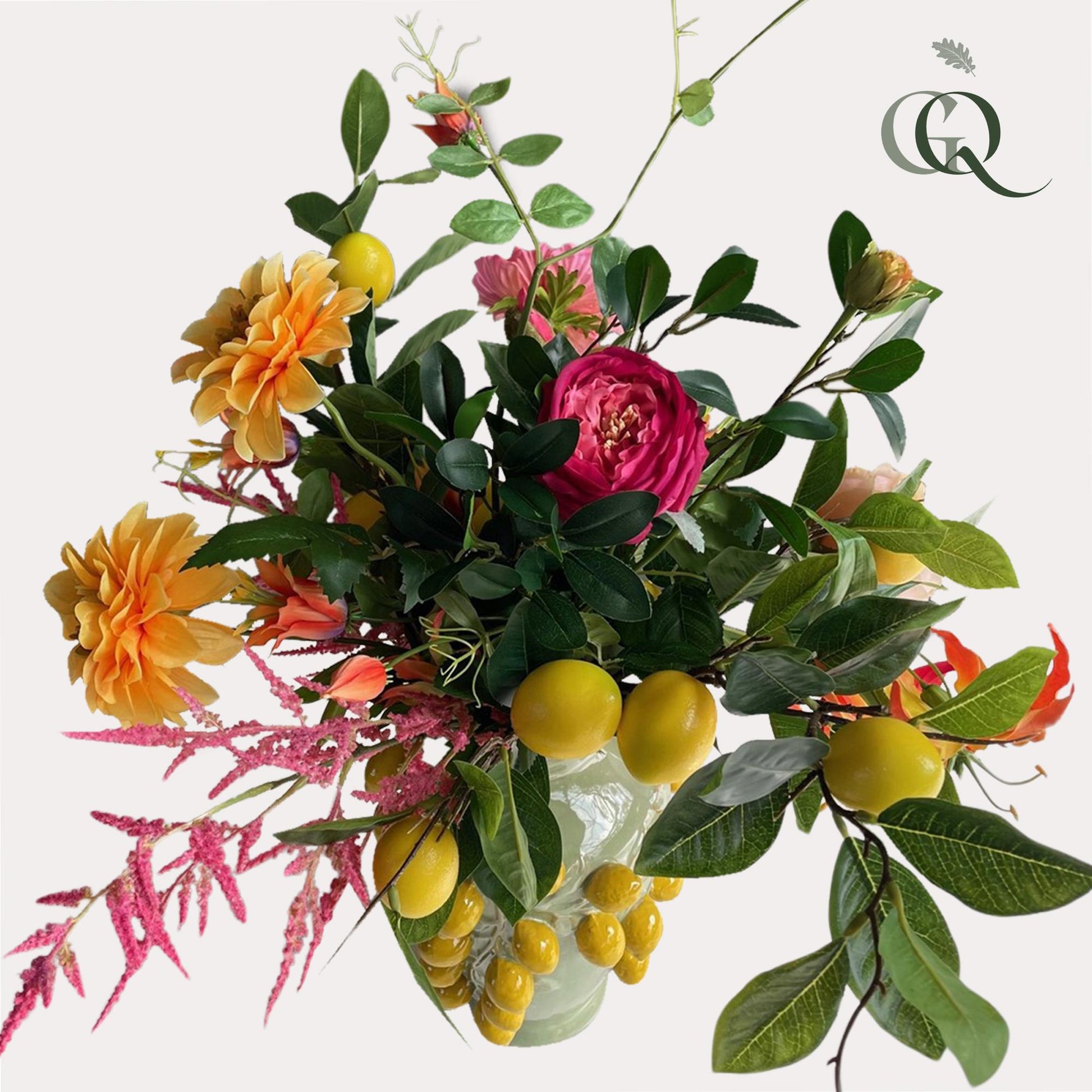 Kunstblumen Bouquet L „Happy Vibes“ 80cm – Pflanzfix24.de - Pflanzfix24.de
