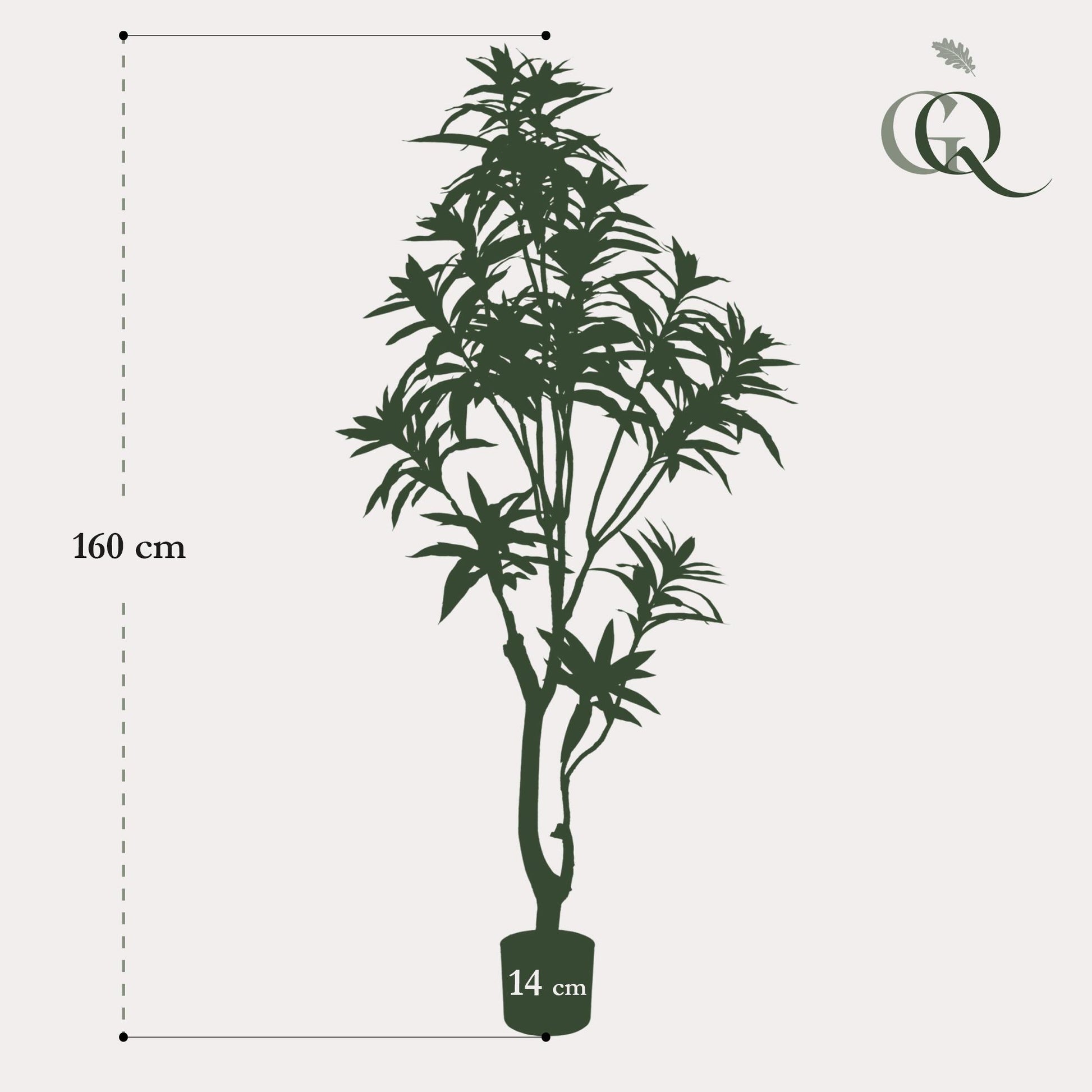 Dracaena Kunstpflanze 155cm – Drachenbaum | Pflanzfix24.de - Pflanzfix24.de