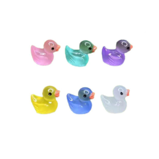 Glow in the dark - Badeendjes - Multi - 7 stuks - Pflanzfix24