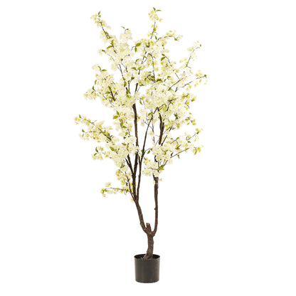 Kunstpflanze Prunus Kirschenblüte 210 cm Weiß | Pflanzfix24.de - Pflanzfix24.de
