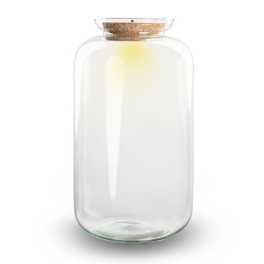 Terrarium-Flasche mit LED-Kork Licht 43cm Sven XL | Pflanzfix24.de - Pflanzfix24.de