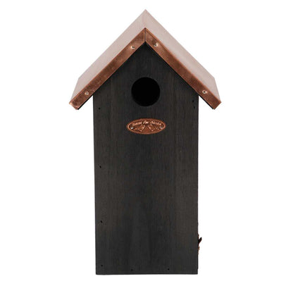 Vogelhaus Kohlmeise Nistkasten Schwarz-Kupfer – Pflanzfix24.de - Pflanzfix24.de