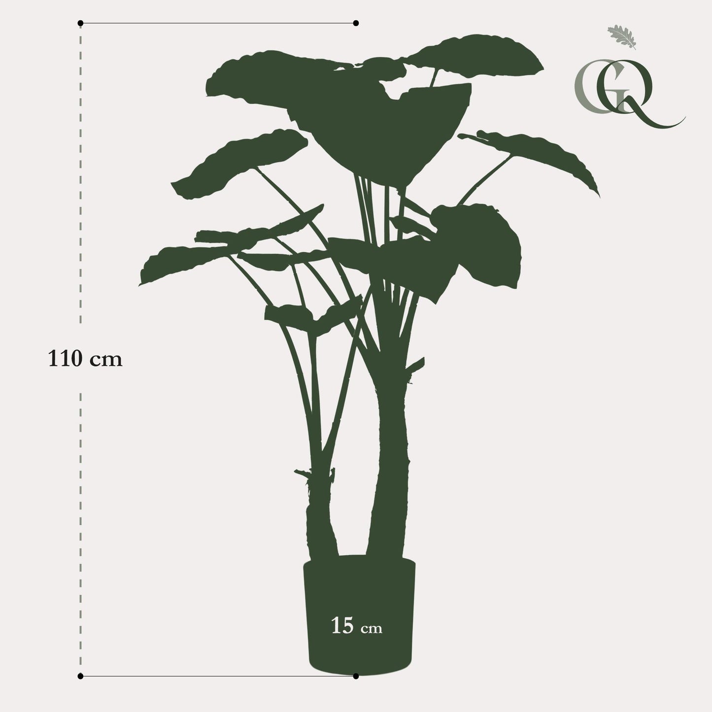 Kunst-Alocasia (Olifantsohr) 110 cm – Tropische Deko | Pflanzfix24.de - Pflanzfix24.de
