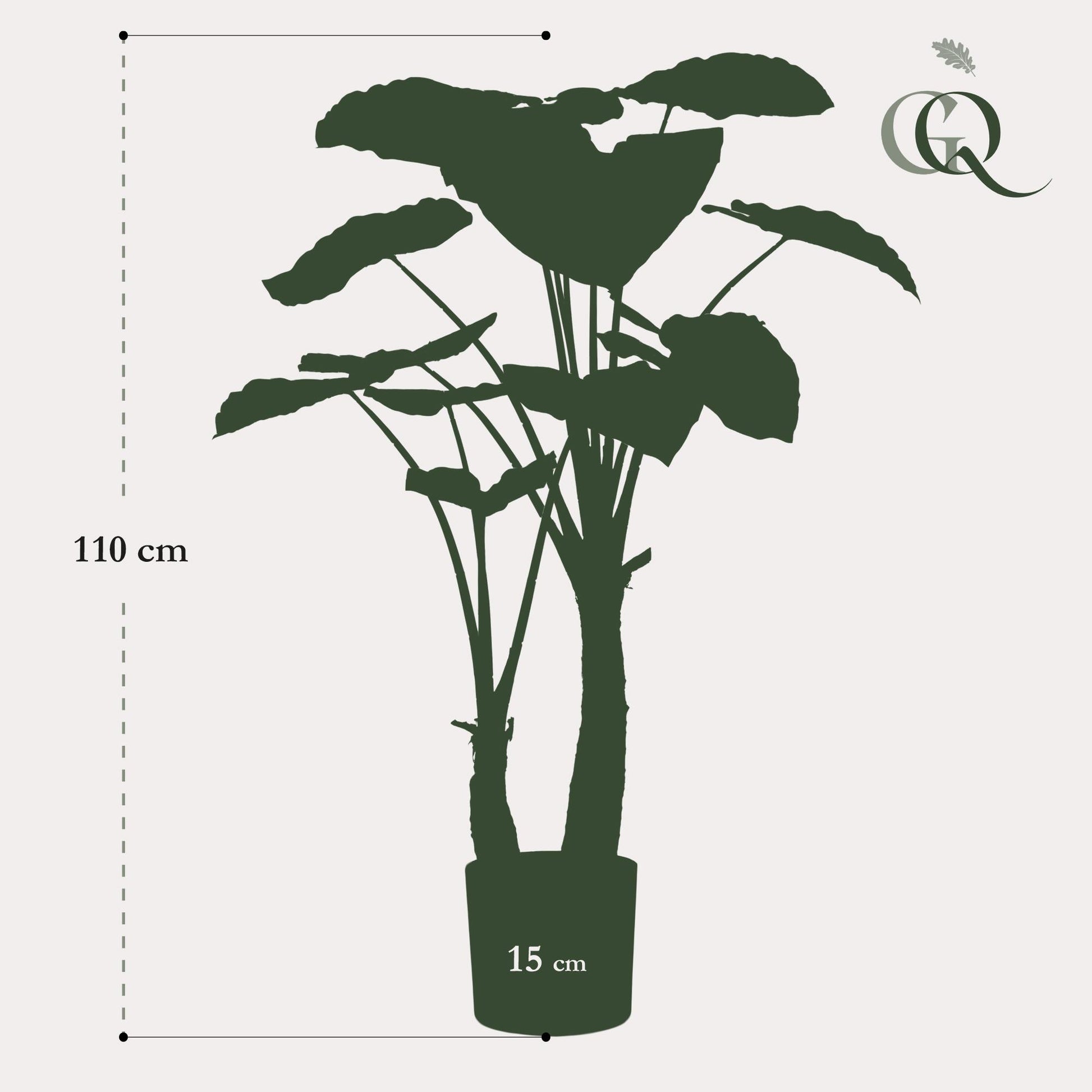 Kunst-Alocasia (Olifantsohr) 110 cm – Tropische Deko | Pflanzfix24.de - Pflanzfix24.de